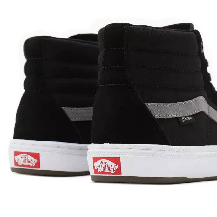 Vans BMX Sk8-Hi High Top Skate Shoes - Black/Grey/White