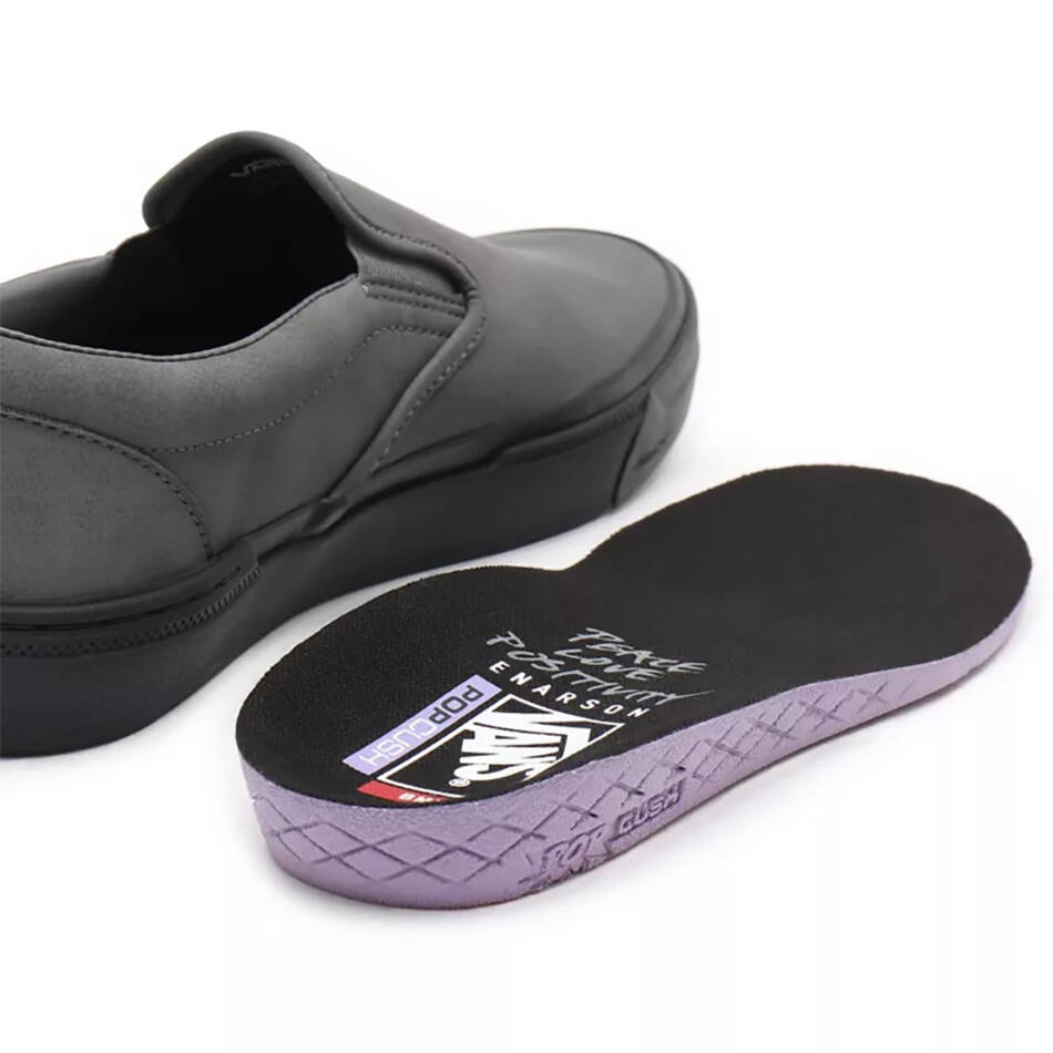 Vans BMX Slip-On (Dennis Enarson) Skate Shoes - Pewter/Black