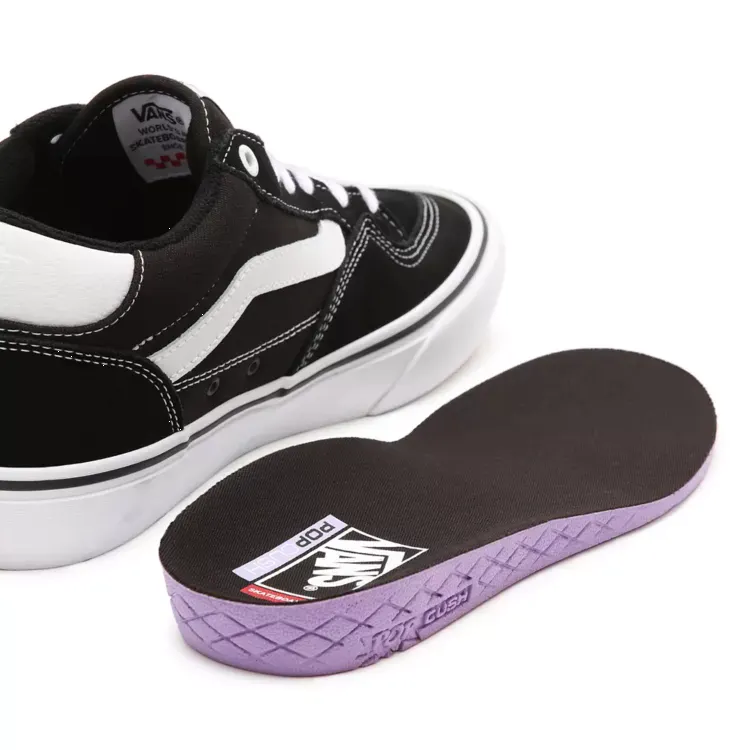 Vans Rowan Skate Shoes - Black/True White