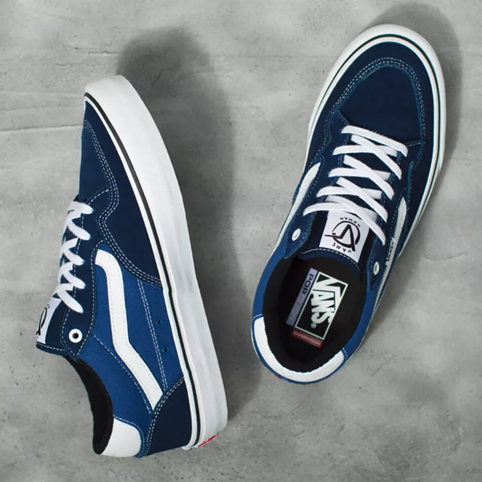 Vans Rowan Skate Shoes - Navy/White