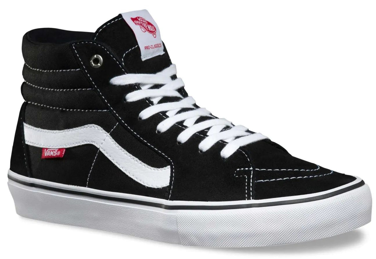 Vans Sk8-Hi Pro Skate Shoes - Black/White