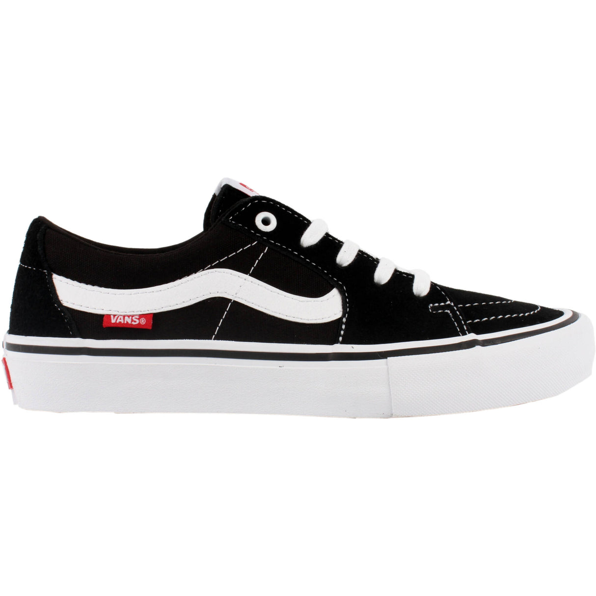 Vans Sk8-Low Pro Skate Shoes - Black/White UK 5