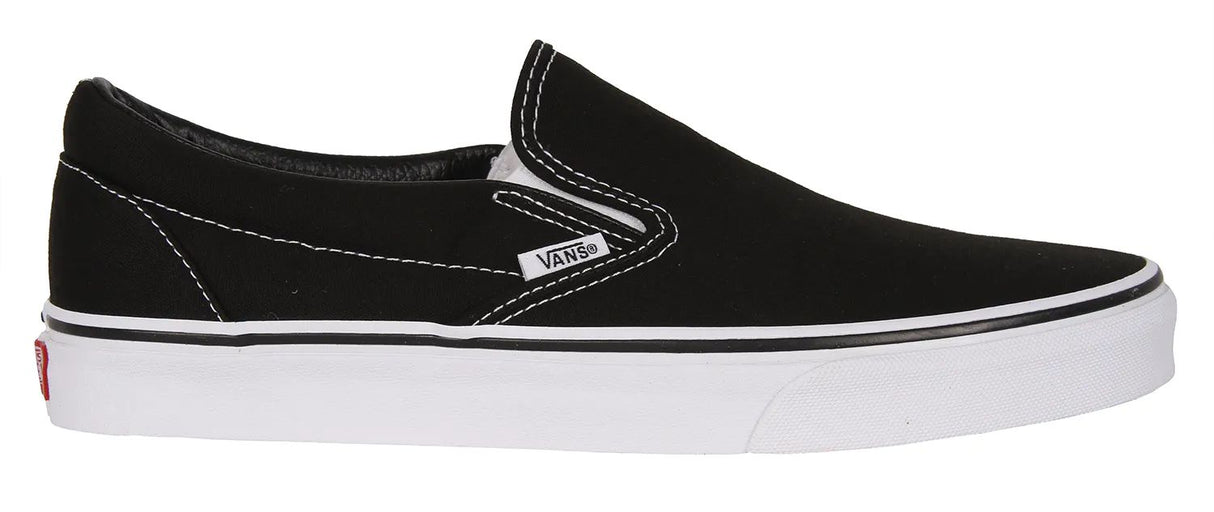 Vans Classic Slip-On Skate Shoes - Black/White