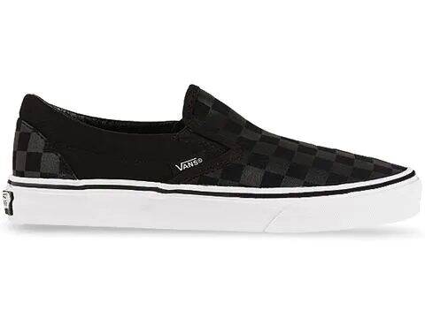 Vans Classic Slip-On Shoes - (Checkerboard) Black/Black - Size - UK 3