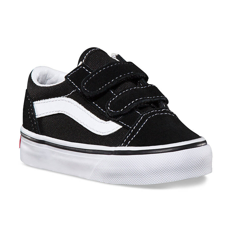 Vans Old Skool V Toddler Shoes - Black - Toddler UK 4