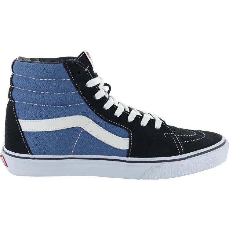Vans Sk8-Hi High Top Skate Shoes - Navy/White