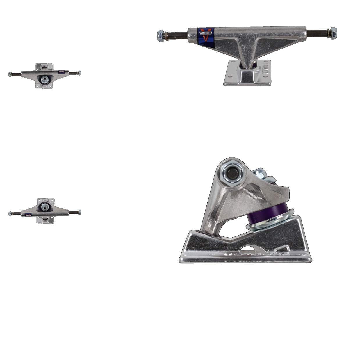 Venture V Light High Skateboard Trucks - Polished 5'' (Pair)