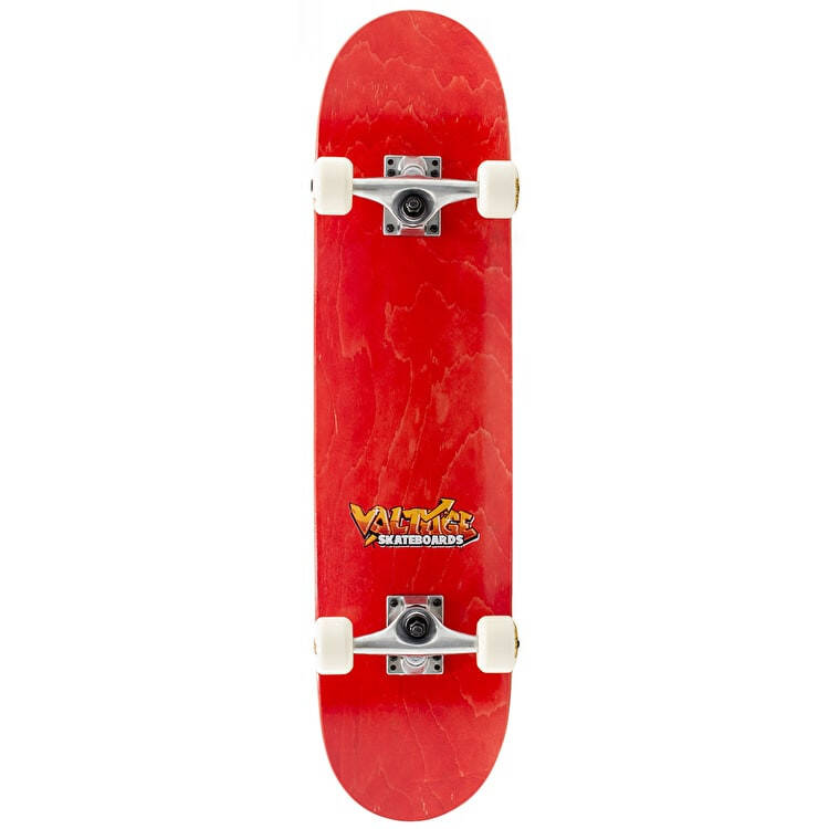 Voltage Graffiti Logo Complete Skateboard - Red