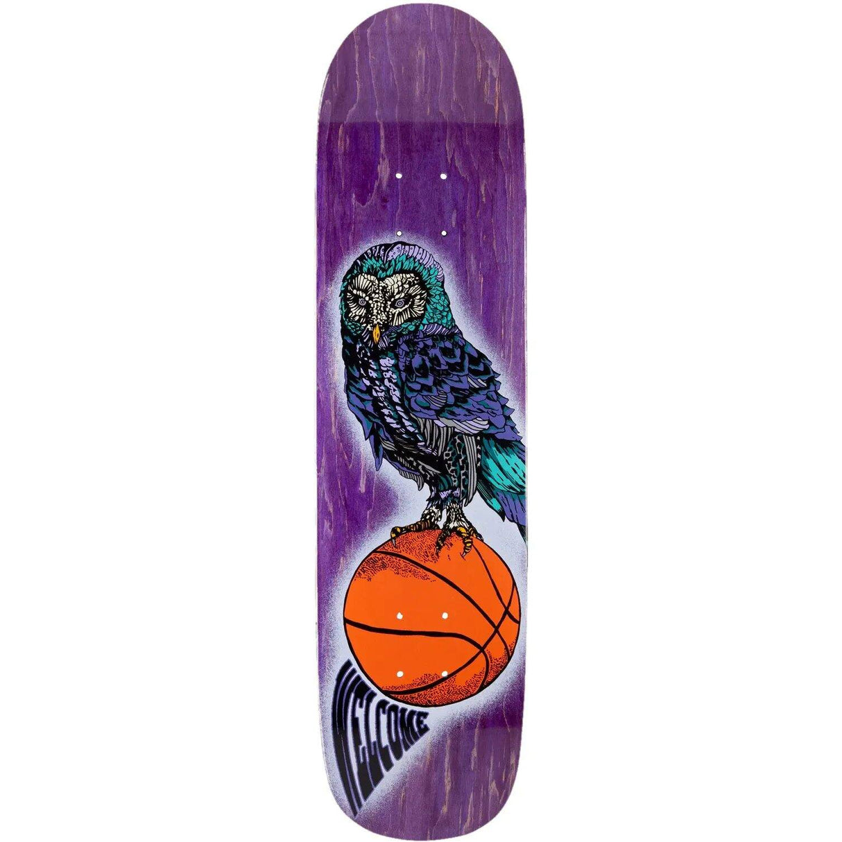 Welcome Hooter Shooter on Bunyip Skateboard Deck 8''