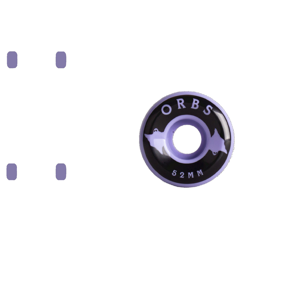 Welcome Orbs Specters Solids Skateboard Wheels - Lavender/Black 52mm