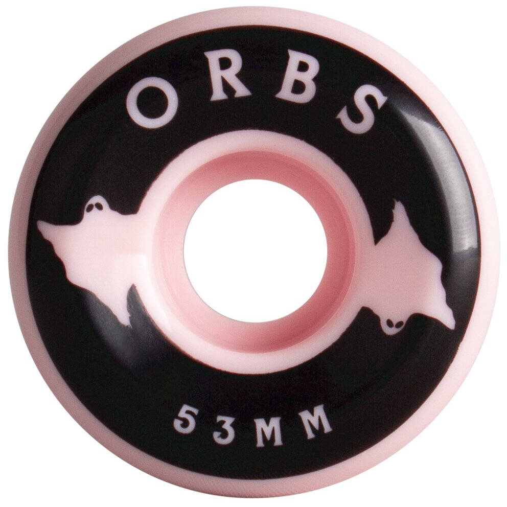 Welcome Orbs Specters Solids Skateboard Wheels - Light Pink/Black 53mm