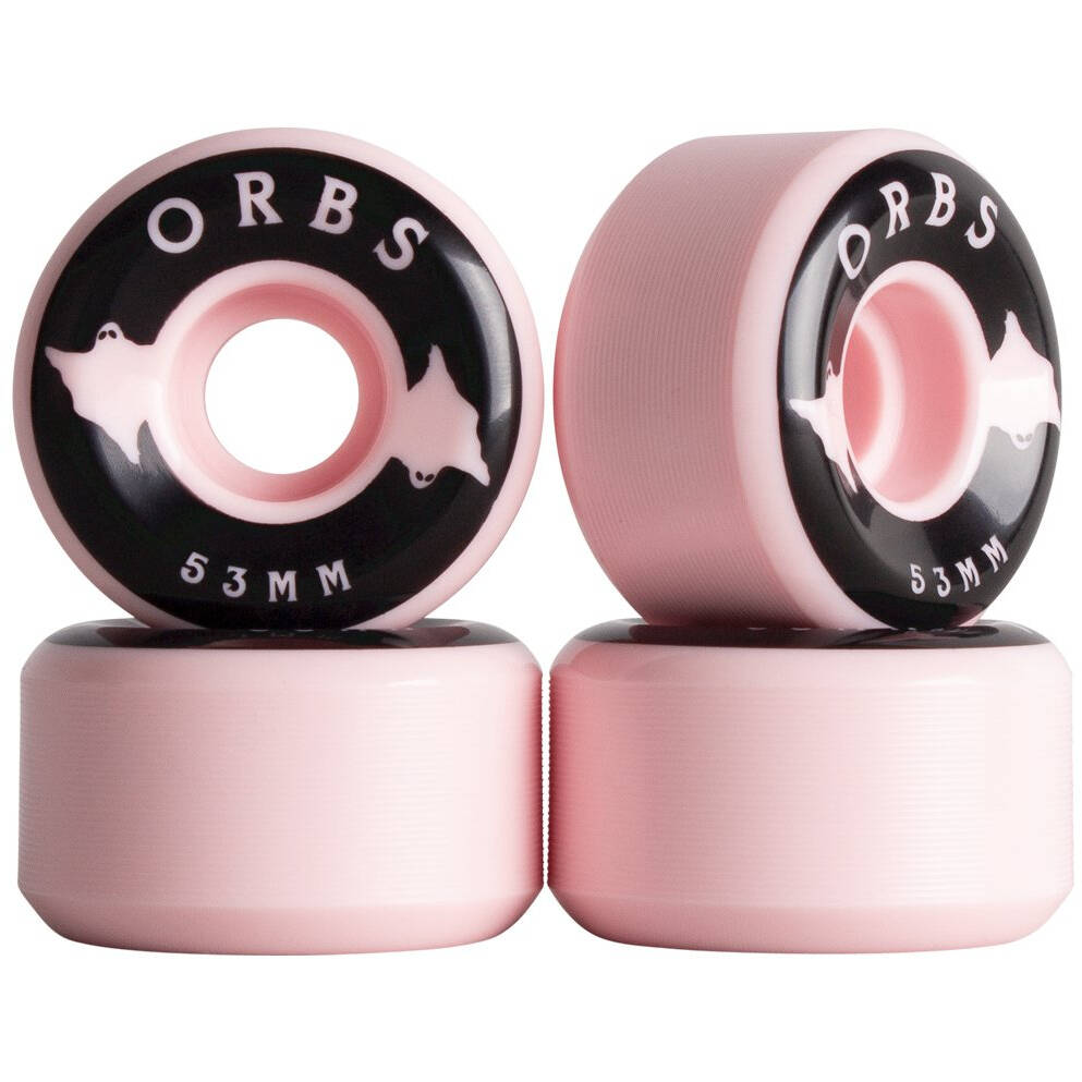Welcome Orbs Specters Solids Skateboard Wheels - Light Pink/Black 53mm