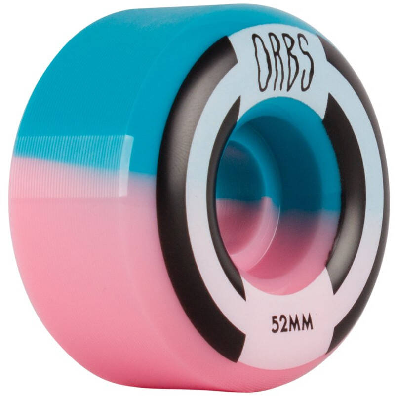Welcome Orbs Apparitions Splits Round 99a Skateboard Wheels - Pink/Blue 52mm
