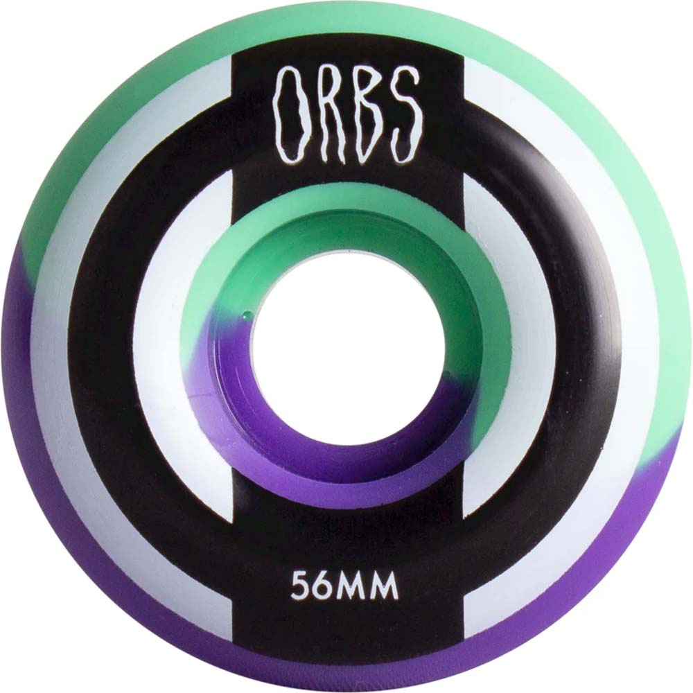 Welcome Orbs Apparitions Splits Round 99a Skateboard Wheels - Mint/Lavender 56mm