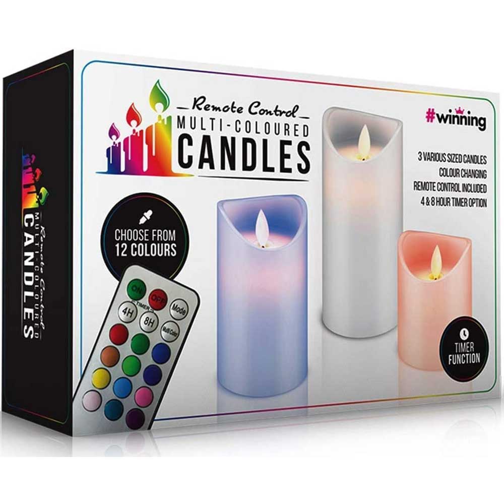 #winning Remote Control Multicolour Candles