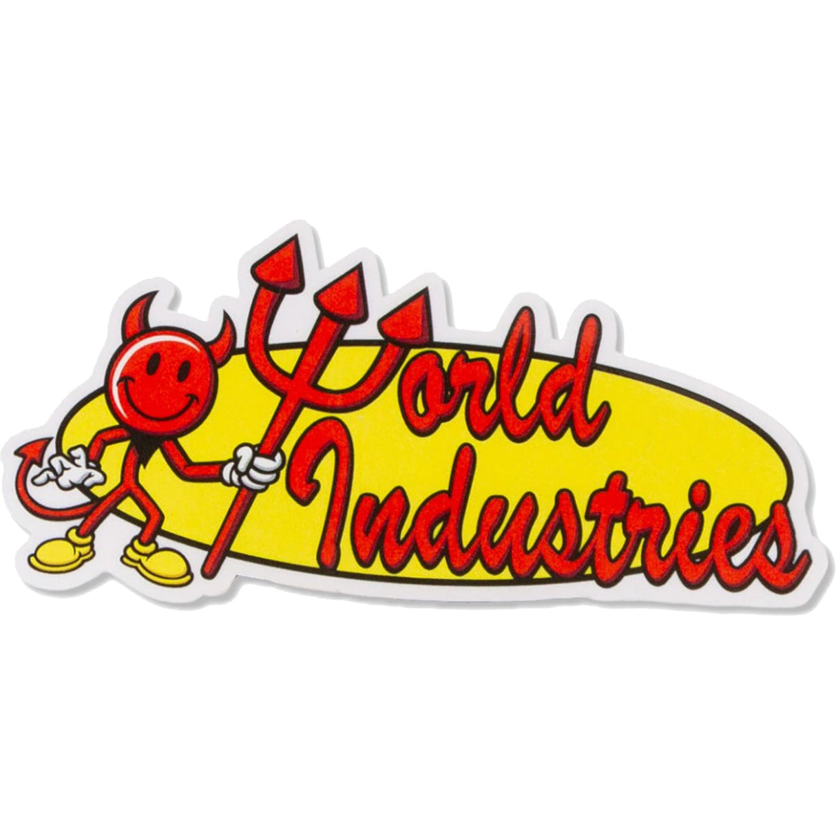 World Industries Oval Logo Skateboard Sticker