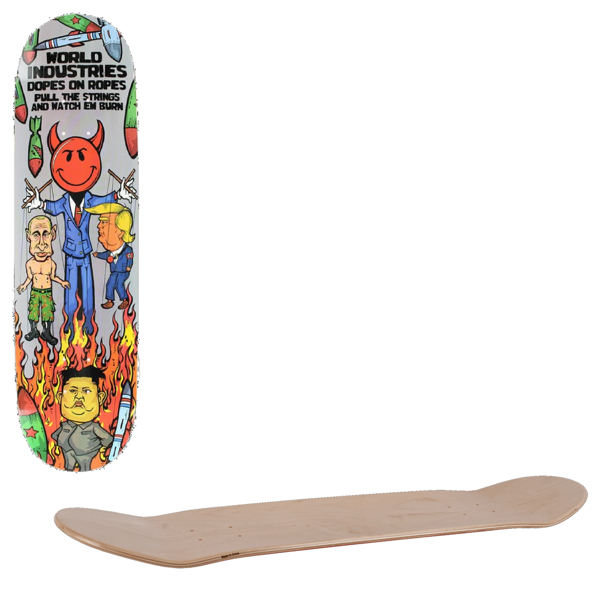 World Industries Puppet Skateboard Deck - 8.375''