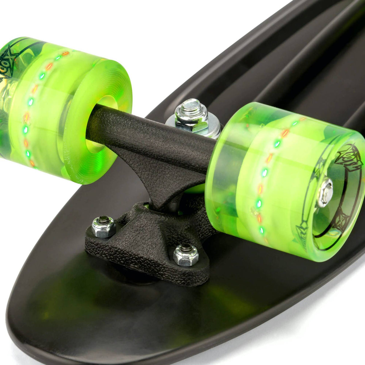 Xootz PP LED Complete Cruiser Skateboard 22'' - Black