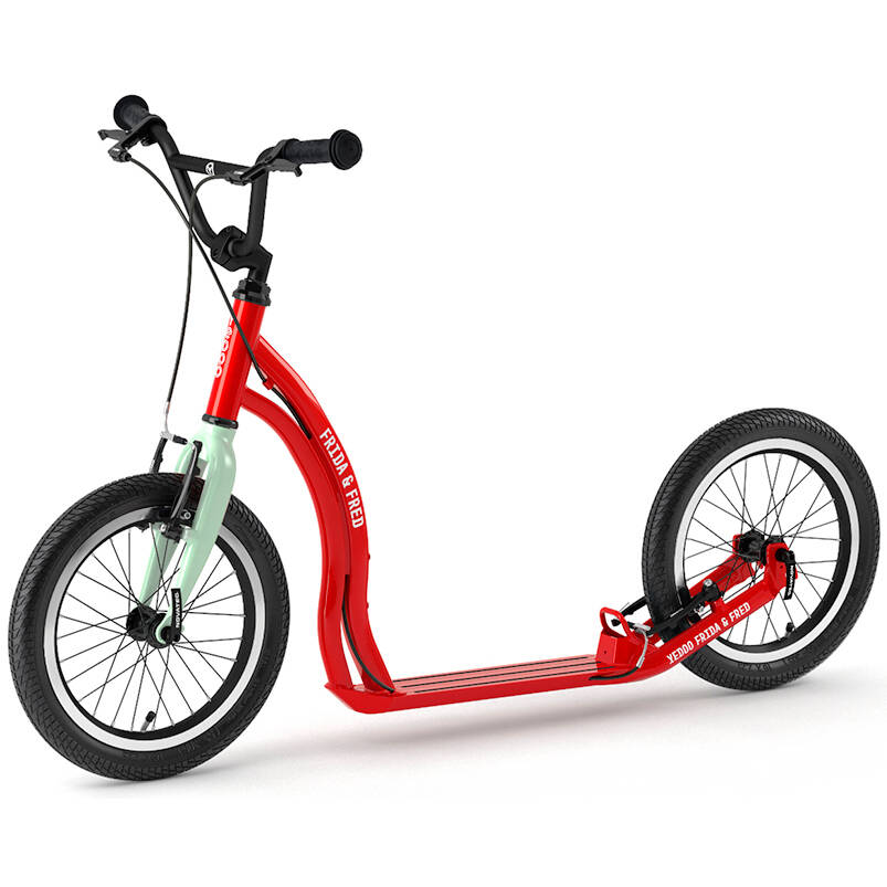 Yedoo Frida & Fred Commuter Scooter - Red/Mint