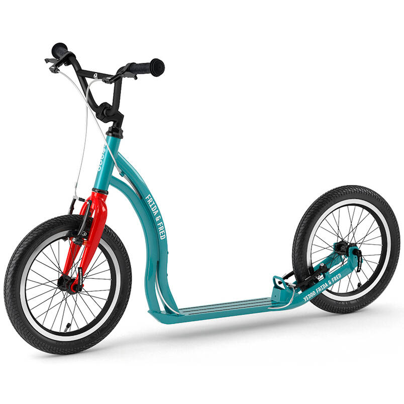 Yedoo Frida & Fred Commuter Scooter - Turquoise/Red