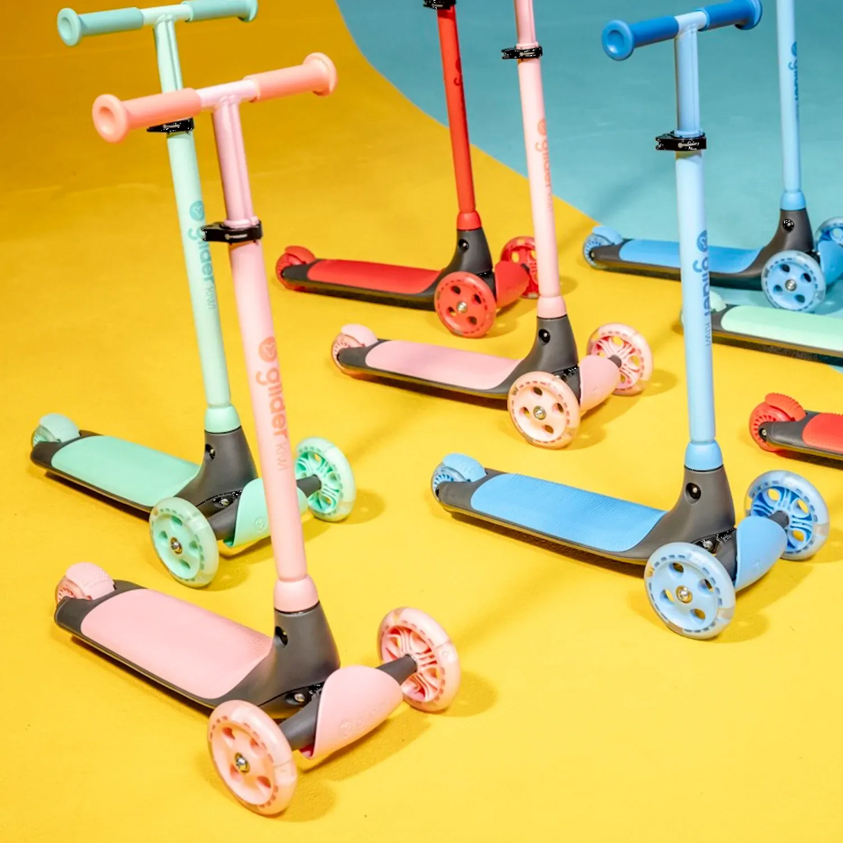 Yvolution Y Glider Kiwi Complete Scooter - Blue