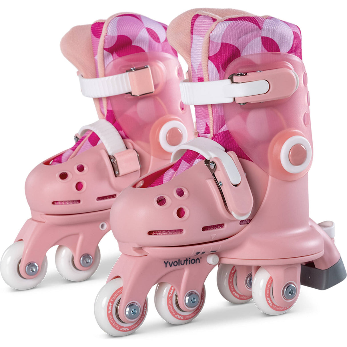 Yvolution Twista Adjustable Roller Skates - Pink