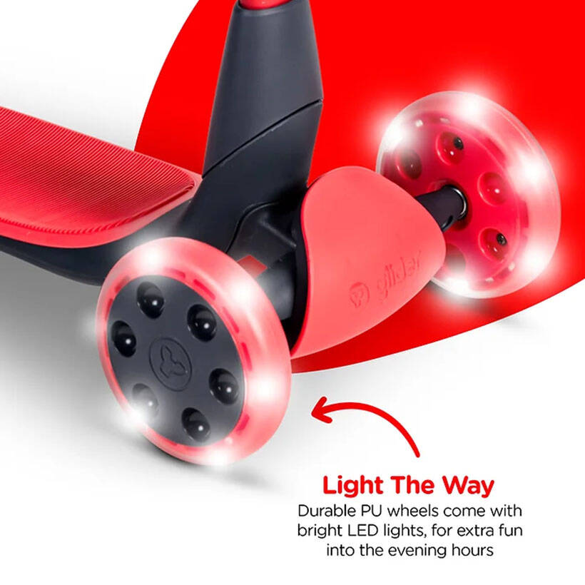 Yvolution Y Glider Luna 5-in-1 Scooter - Red