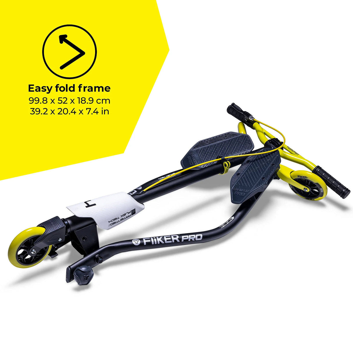 Yvolution Y Fliker Pro Scooter - White/Yellow