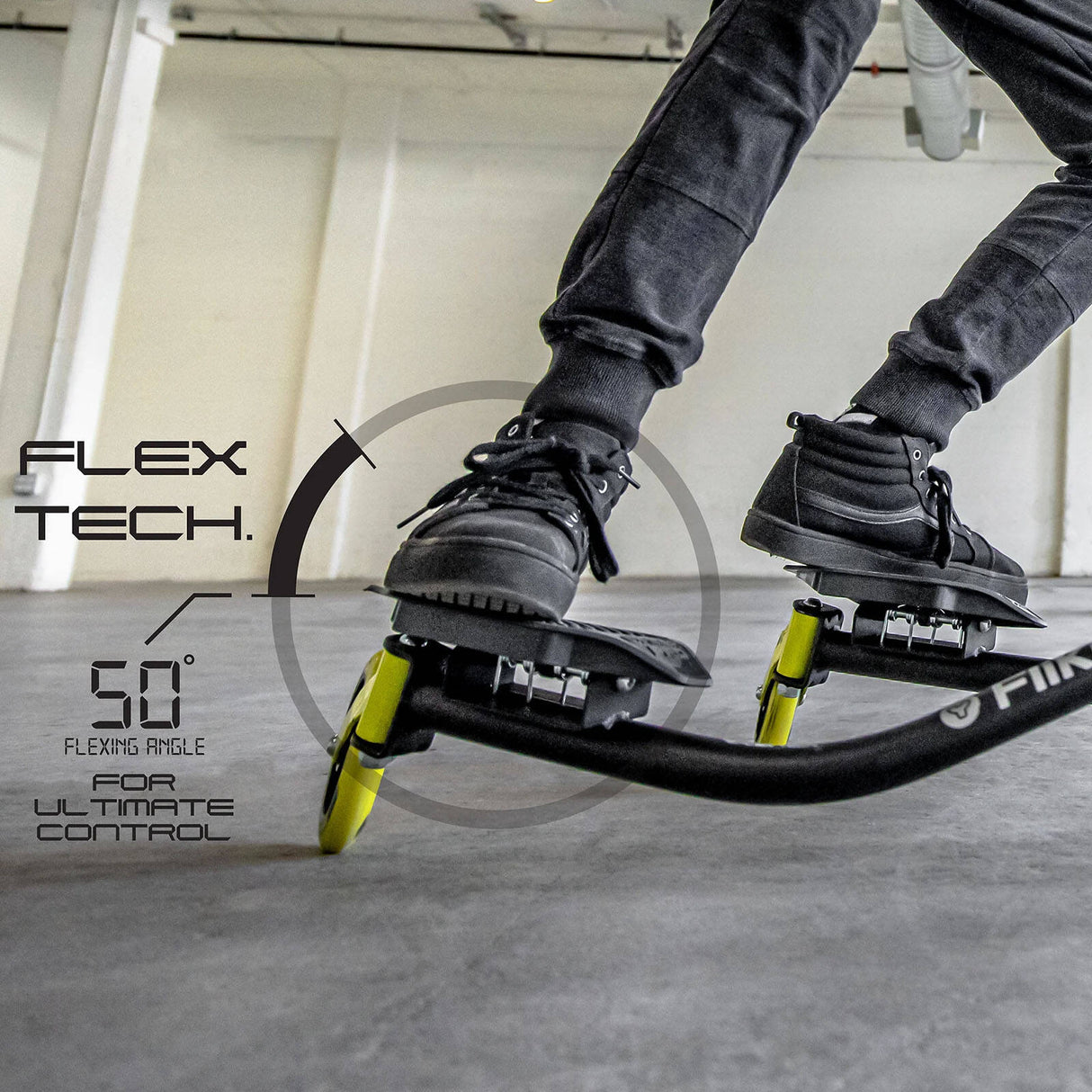 Yvolution Y Fliker Pro Scooter - White/Yellow
