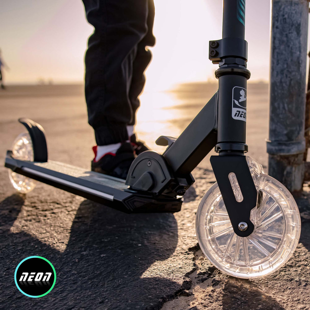 Yvolution Neon Flash Light-Up Folding Scooter