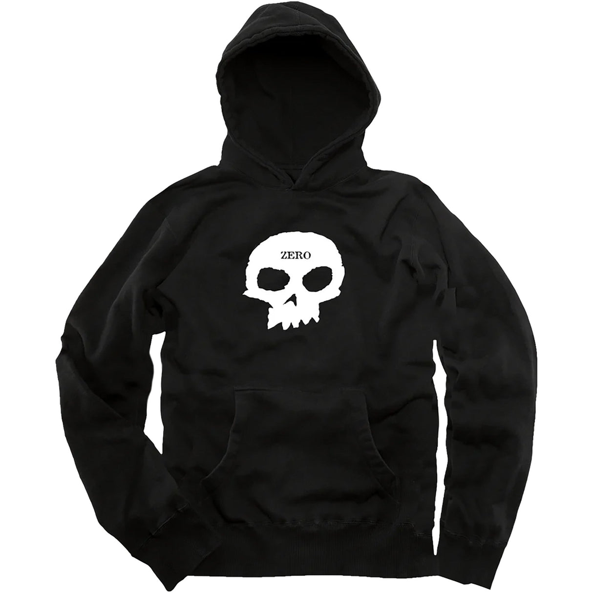 Zero Single Skull Hoodie - Black/White
