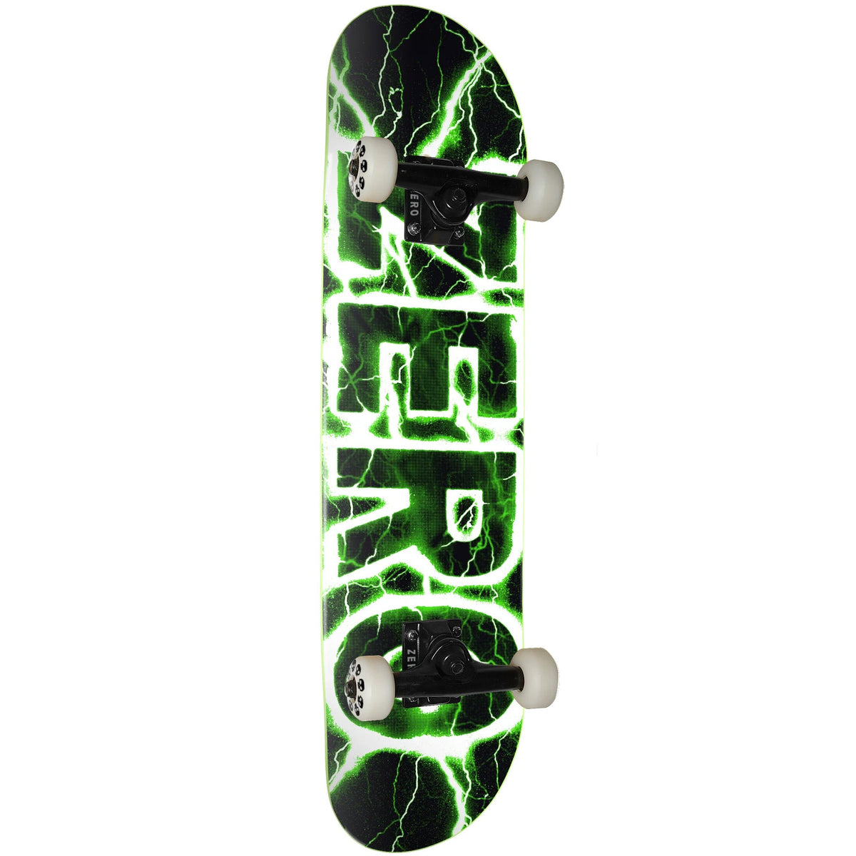 Zero Lightning GITD Complete Skateboard - Black/White 7.75"