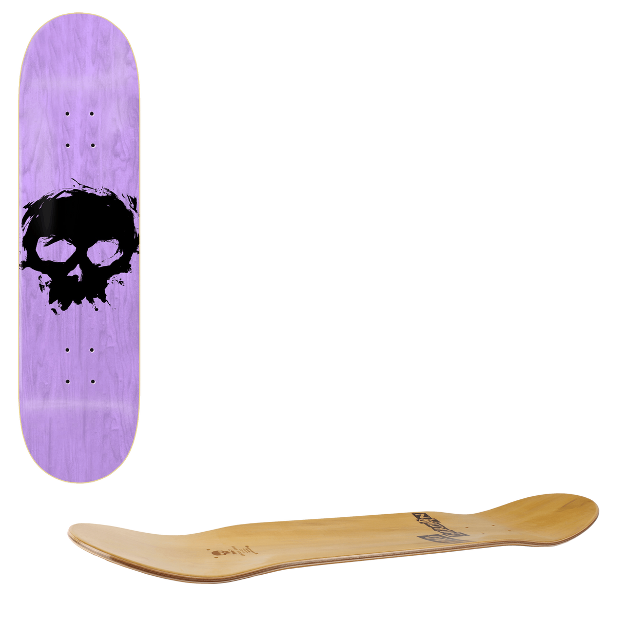 Zero Single Blood Skull Skateboard Deck 8''
