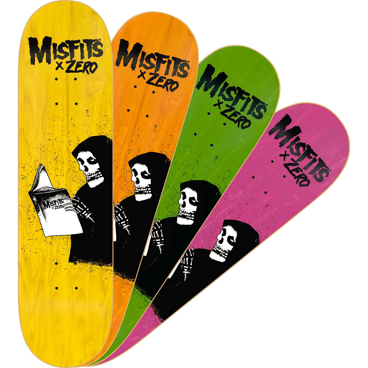 Zero x Misfits Ghost Stories Skateboard Deck - 8.25"