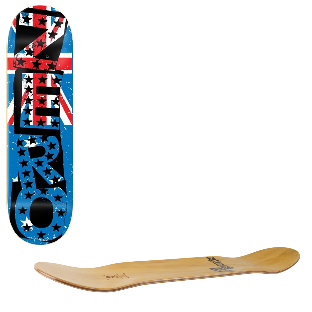 Zero Punk Flag Skateboard Deck - Australia 8.25"