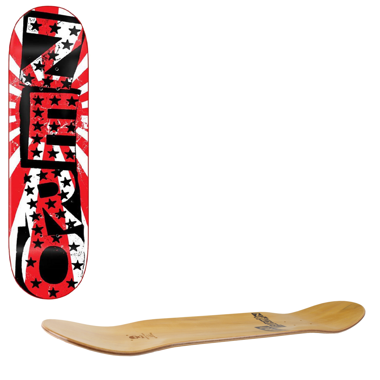 Zero Punk Flag Skateboard Deck - Rising 8.25"