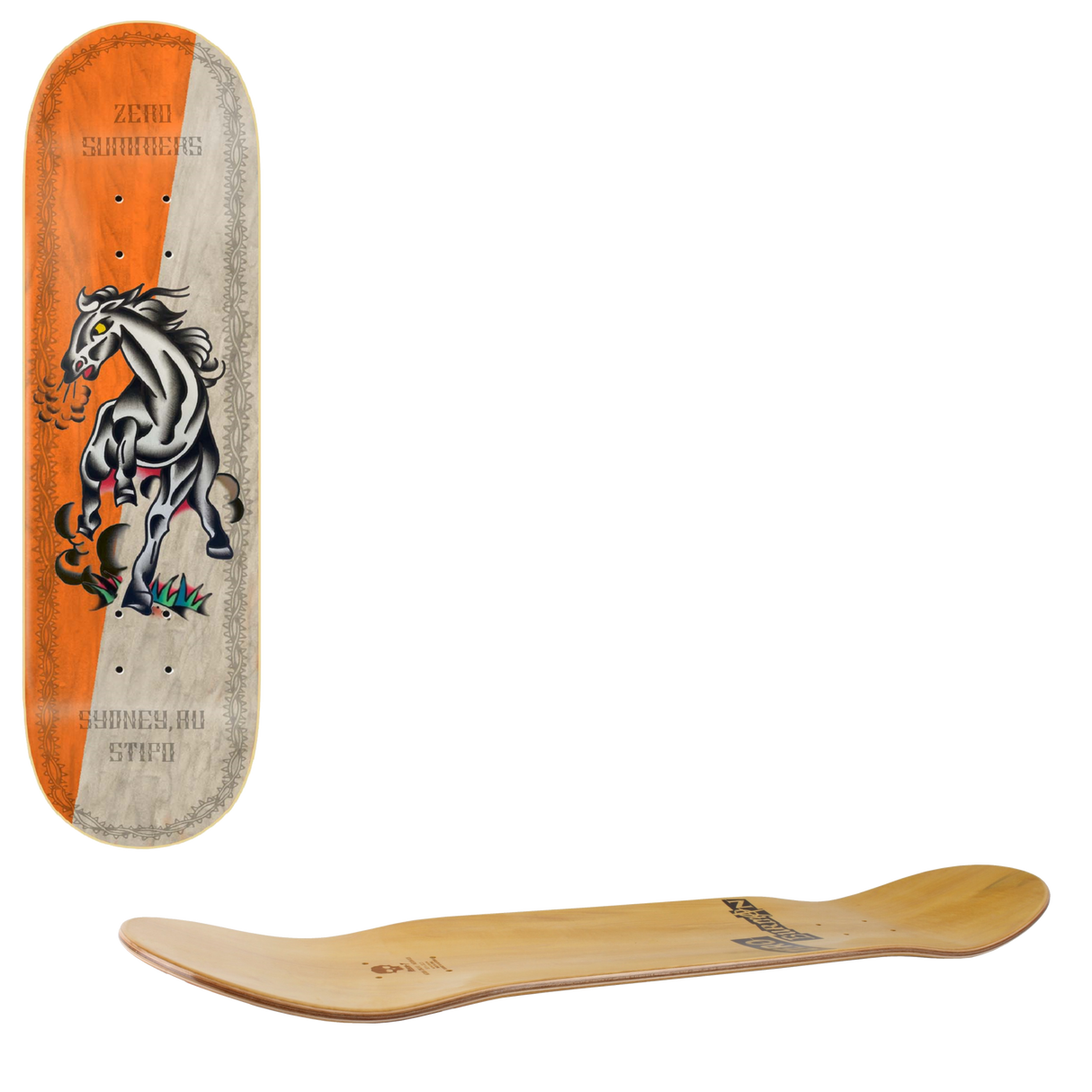 Zero Nik Stipo Skateboard Deck - Summers 8.375"