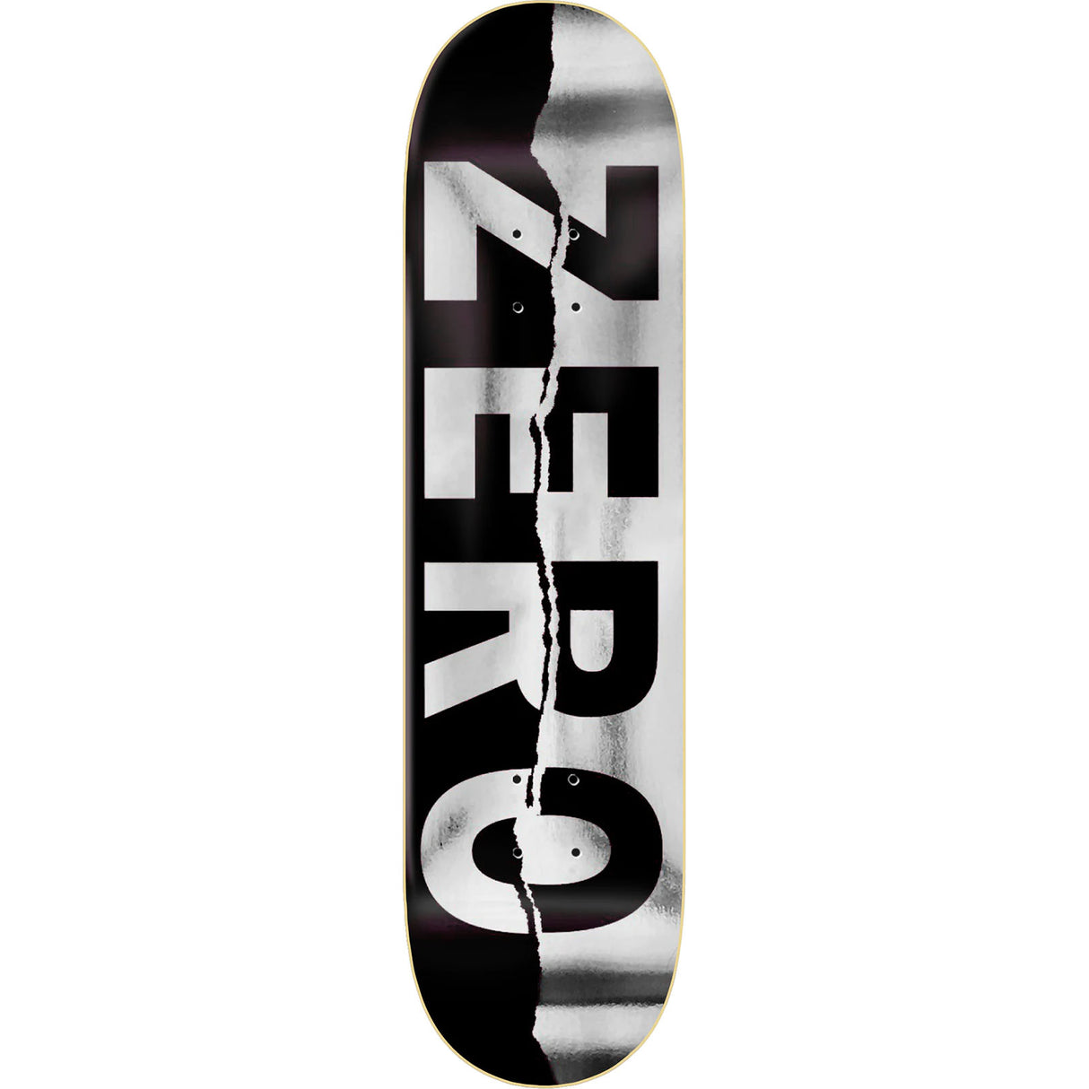 Zero Ripped Army Skateboard Deck - Black/Foil 8"