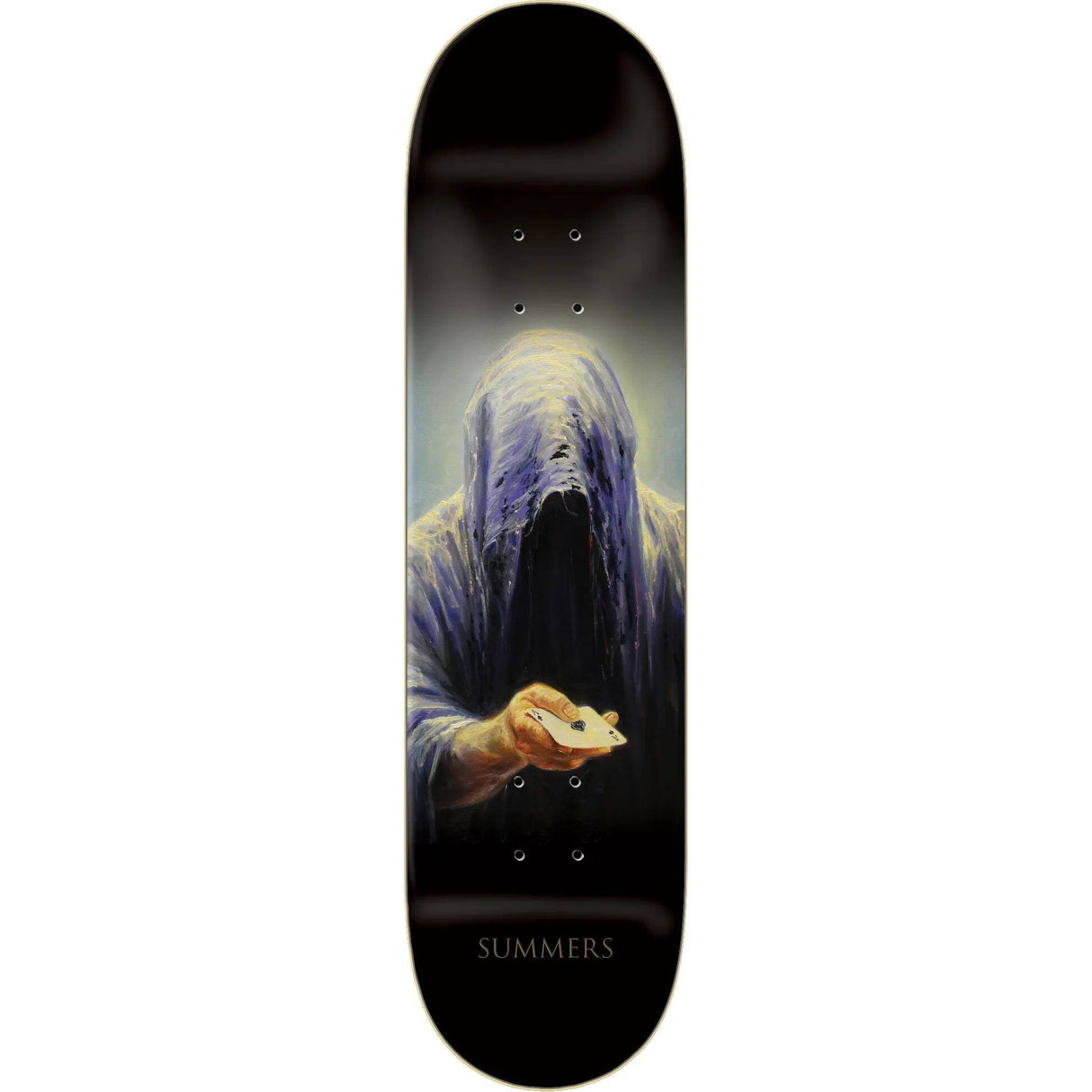 Zero Summers Don't Be Afraid Skateboard Deck - Black 8''