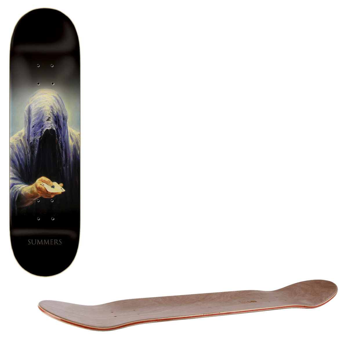 Zero Summers Don't Be Afraid Skateboard Deck - Black 8"