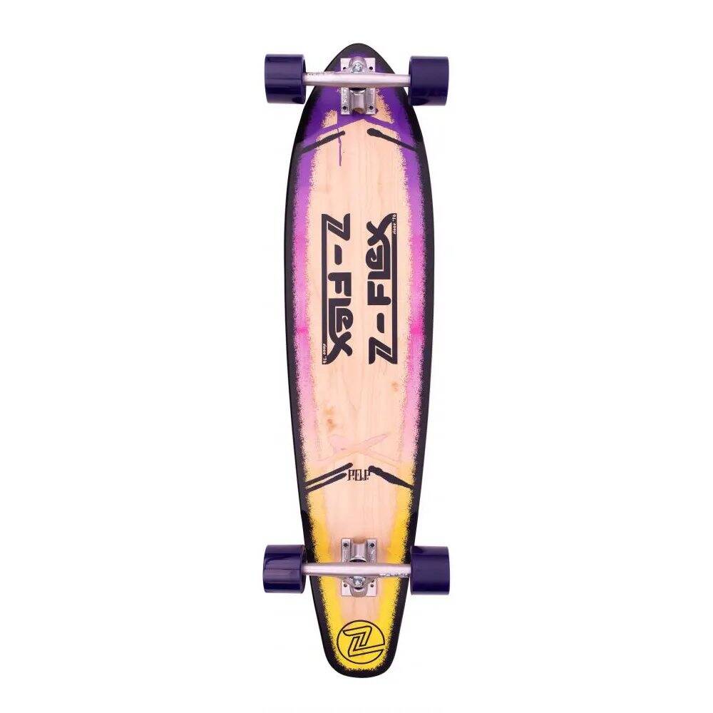 Z-Flex P.O.P Roundtail Complete Longboard - Purple 39''