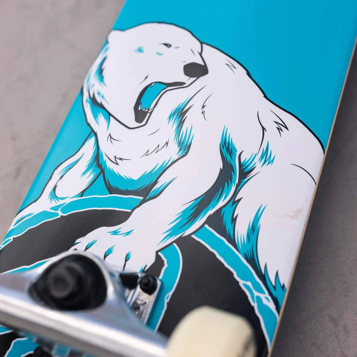 Z-Flex Mini Polar Bear Complete Skateboard - Blue/White 7.25''