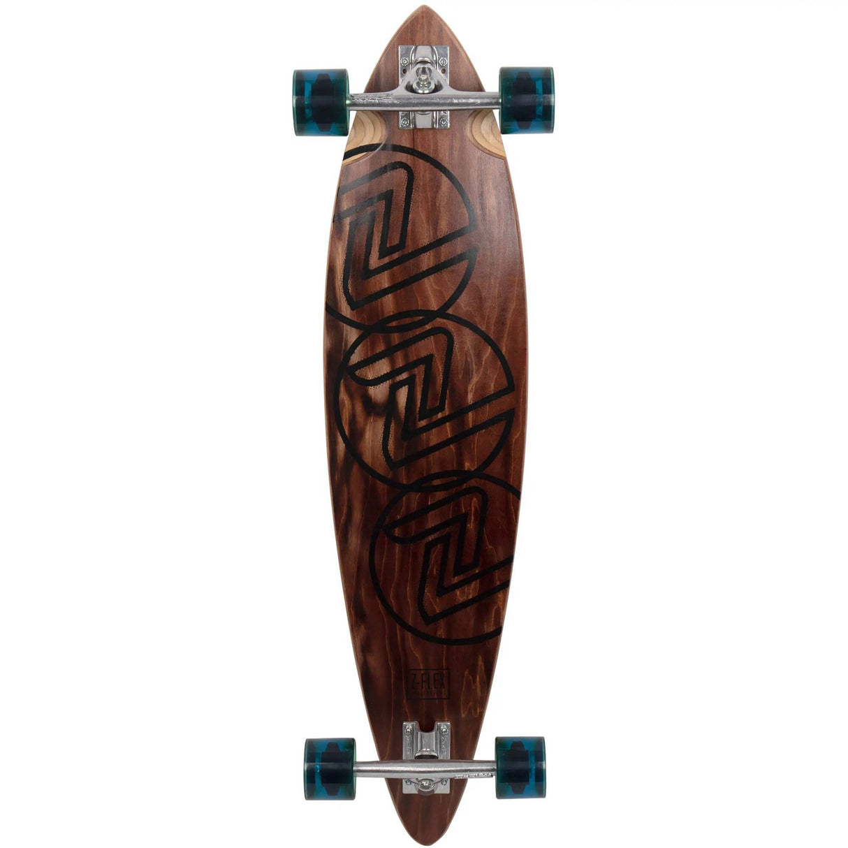 Z-Flex Trinity Pintail Complete Longboard - Multi 38''