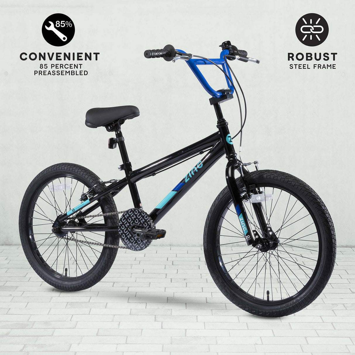 Zinc Switch 20" Complete BMX - Blue