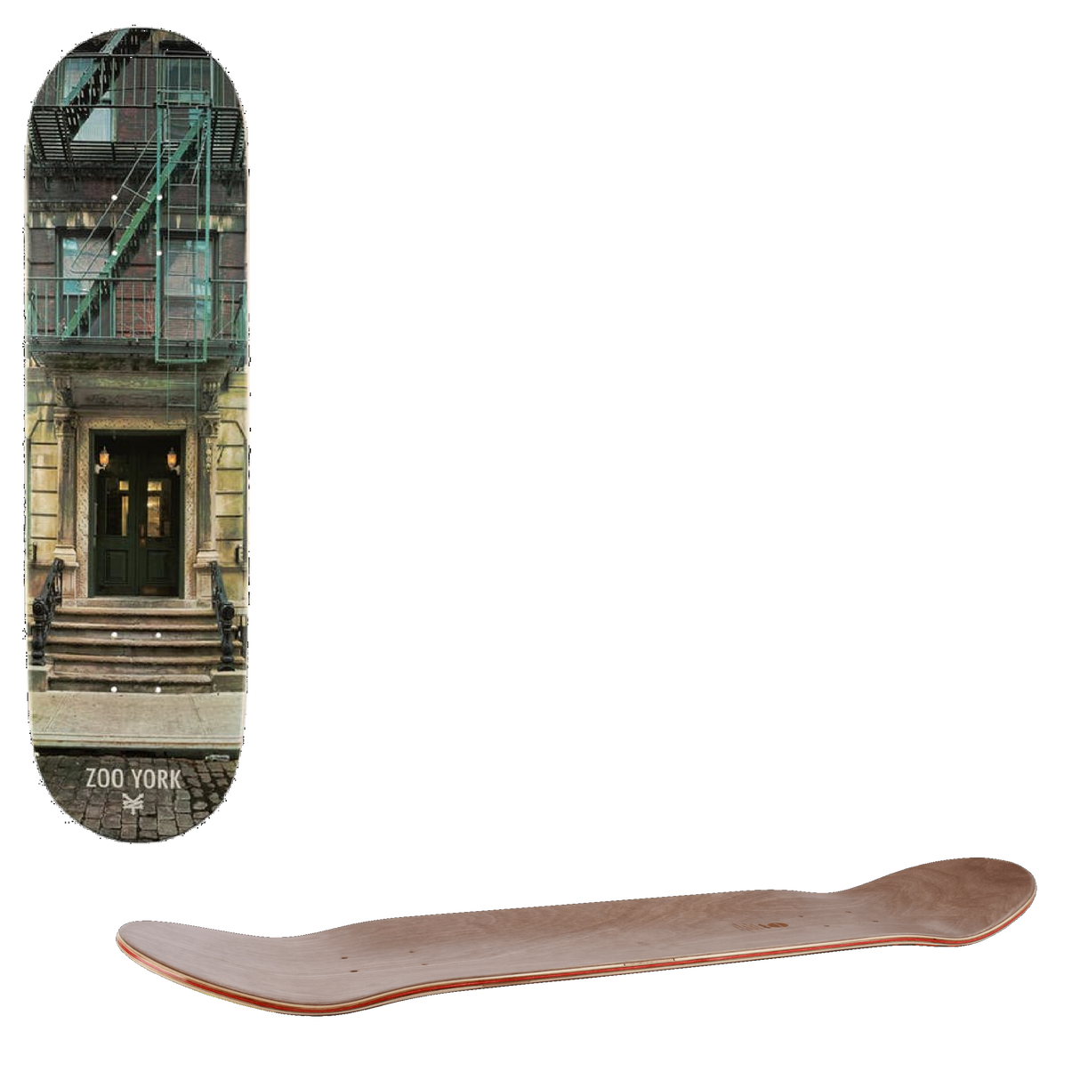 Zoo York Streets of NY Skateboard Deck - 129 Perry 8''