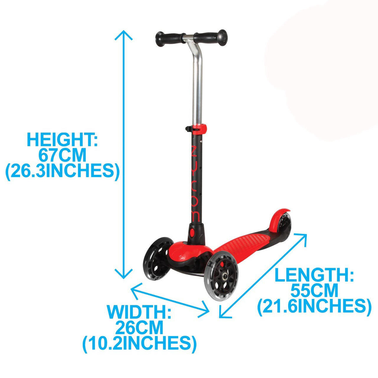 Zycom Zing Complete Scooter w/Light Up Wheels - Red/Black