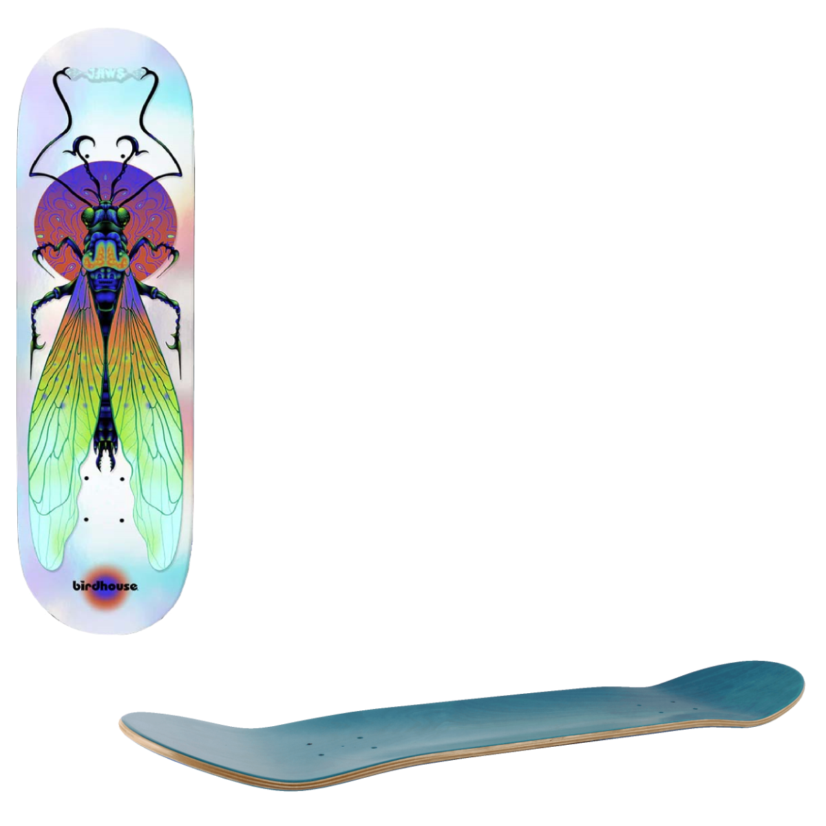 Birdhouse Pro Skateboard Deck - Jaws Ilham Insects 8.38"