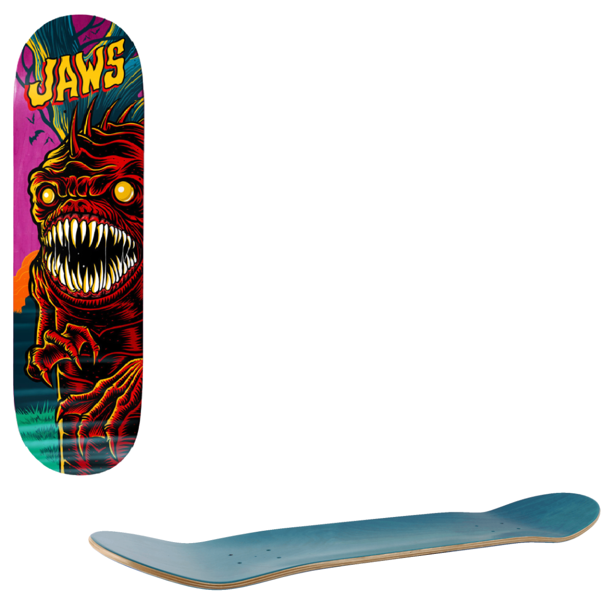 Birdhouse Graveyard Skateboard Deck - Jaws 8.475"