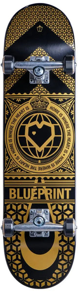 Blueprint Home Heart Complete Skateboard - V2 Black - 8.125"