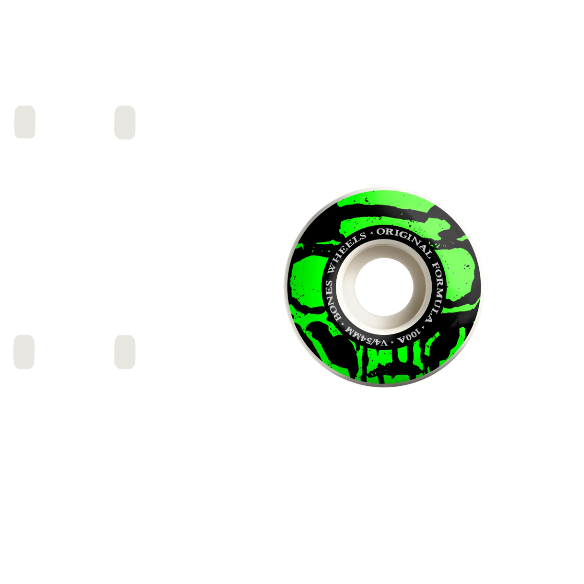 Bones Mummy Skulls O.G. Formula V4 Skateboard Wheels - White 54mm